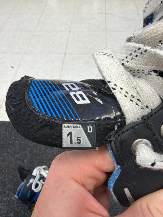 Used Bauer GSX Size 1.5D Goal Skates