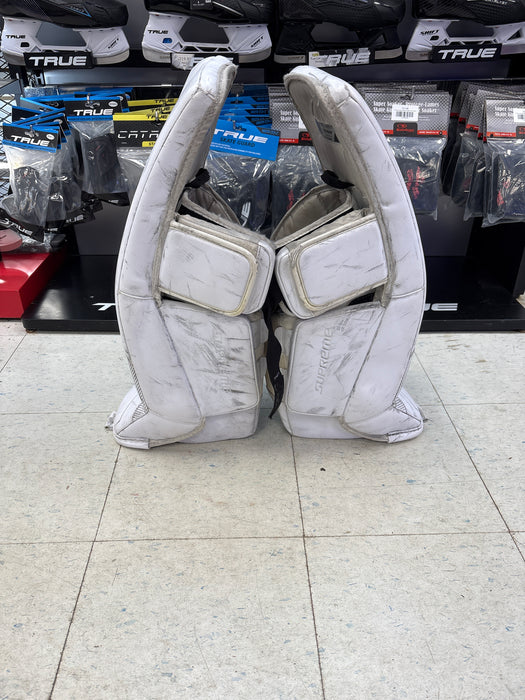 Used Bauer Supreme S27 Junior Small Leg Pads