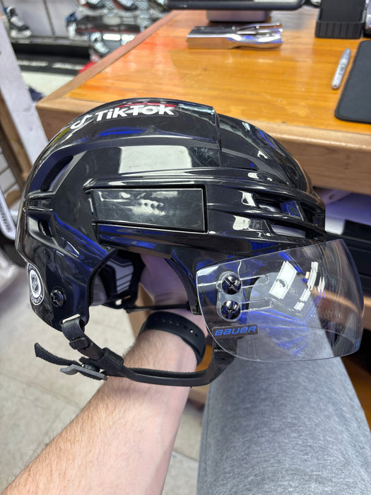 Used CCM Tacks 910 Senior Small William Lagesson Leafs Pro Stock Helmet