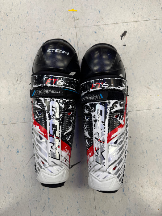 Used CCM FT6 Shin Guards 12”