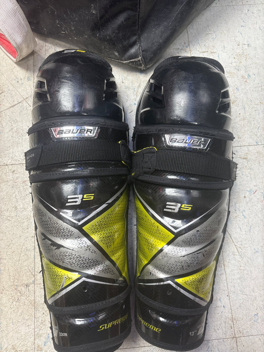 Used Bauer Supreme 3s Shin Guards Size 13”