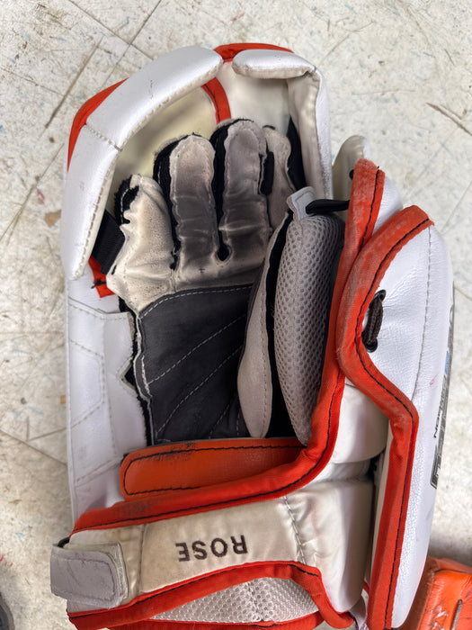 Used Vaughn V7 Goal Catcher and Blocker Senior Set