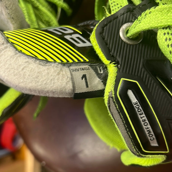 Used Bauer GSX Size 1 Goal Skates