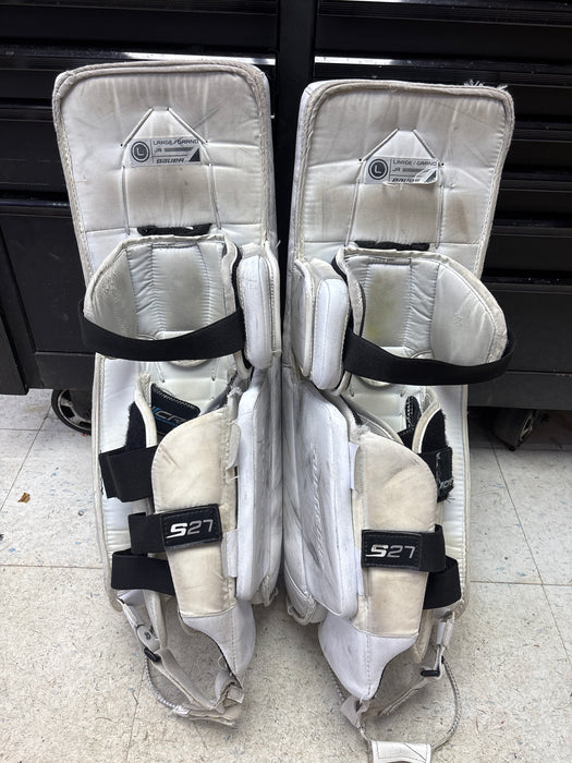 Used Bauer Supreme S27 Junior Large (30+) Goal Pads