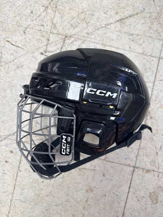 Used CCM Black Helmet and Cage  Youth