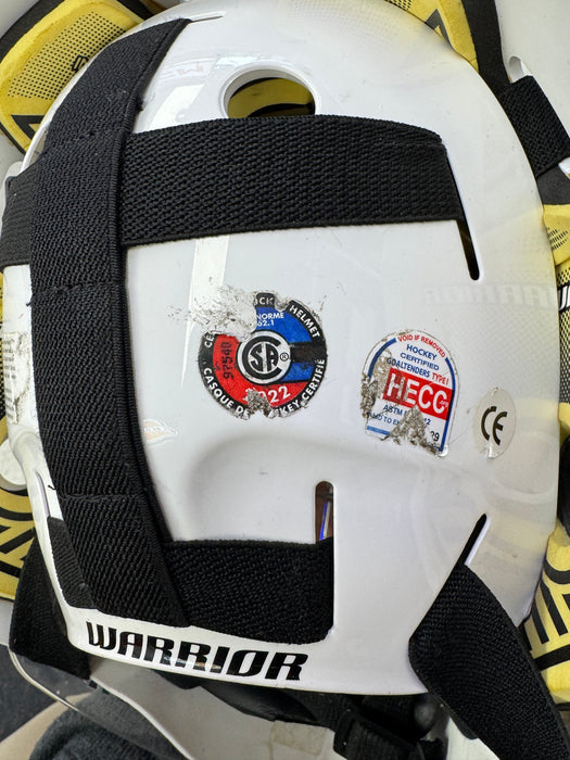 Used Warrior F1 E Senior Goal Mask