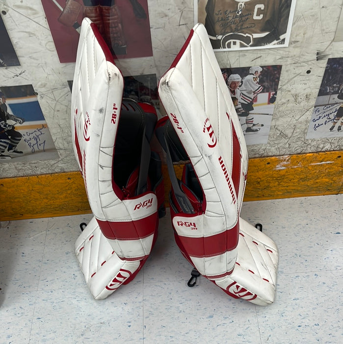 Used Warrior R/G4 Junior Goal Pads 28+1”