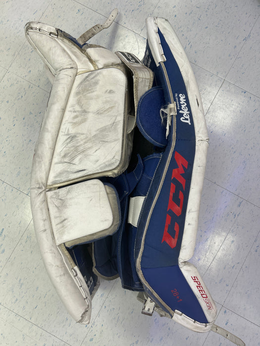 Used CCM Premier 2.5 Junior Goal Pads