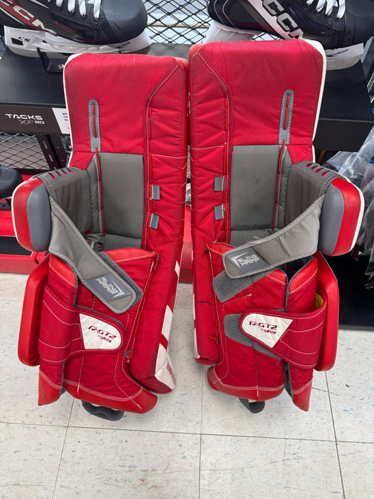 Used Warrior RGT2 Junior Leg Pads 28"+1"