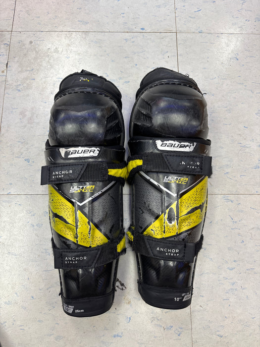 Used Bauer Supreme Ultra Sonic 10” Shin Pads