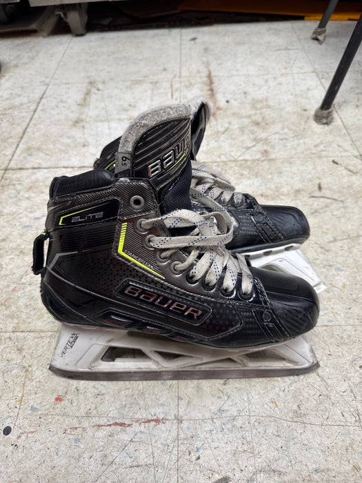 Used Bauer Elite Goalie Skates Size 6.5 Fit 2