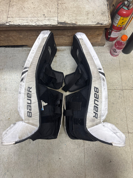 Used Bauer Supreme S27 Goal Leg Pads Size Junior Large