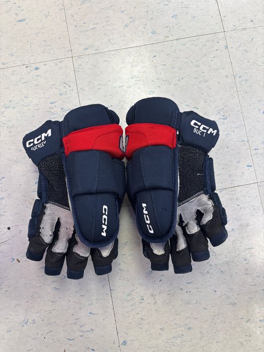 Used CCM HGJSCHLPP 14” Oshawa Generals ‘BUCKLEY’ Pro Stock Gloves