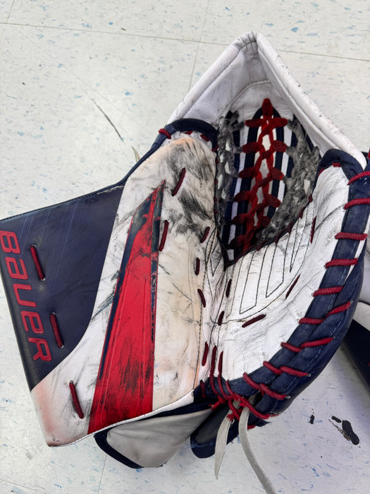 Used Bauer Pro Stock Hyperlite2 Blocker Catcher Set