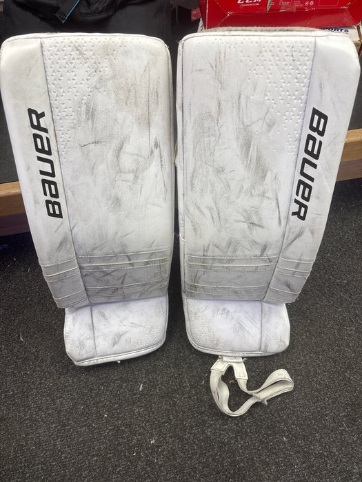Used Bauer GSX Goalie Leg Pads Size Junior Small 26+1