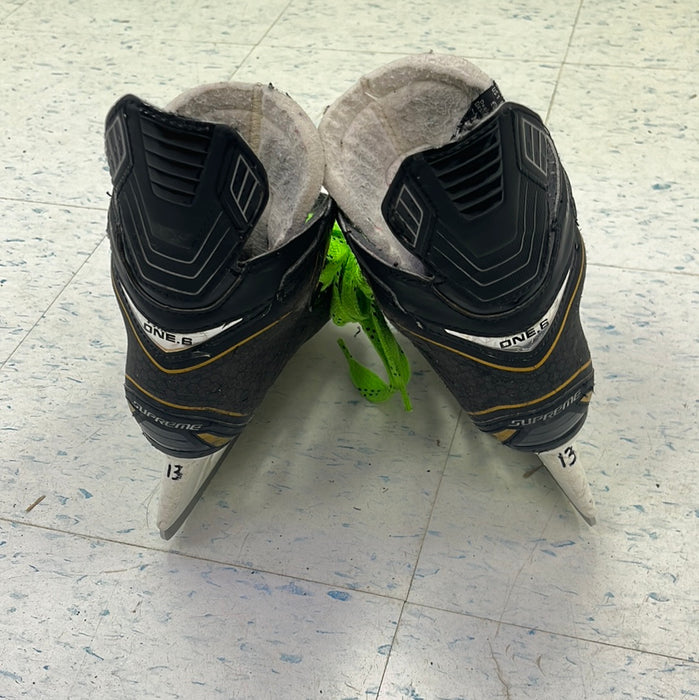 Used Bauer Supreme One.6 Size 13 Youth Player Skates