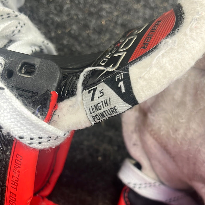 Used Bauer Vapor 3X Pro Size 7.5 Fit 1 Player Skates