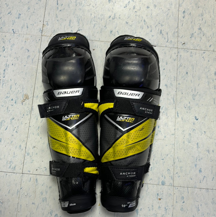 Used Bauer Supreme UltraSonic 10” Shin Guards