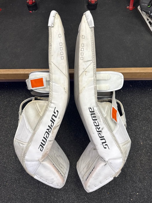 Used Bauer Supreme Mach Goalie Pads Senior Small 33+”