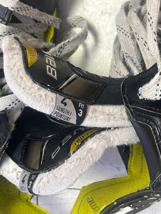 Used Bauer Supreme 3S Size 4 Fit 3 Skates