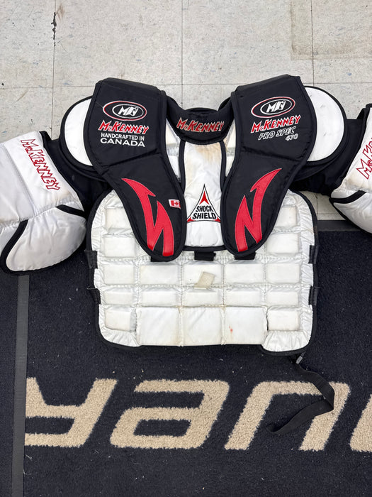Used McKenney Pro Spec 470 Intermediate Extra Large Goalie Chest Protector