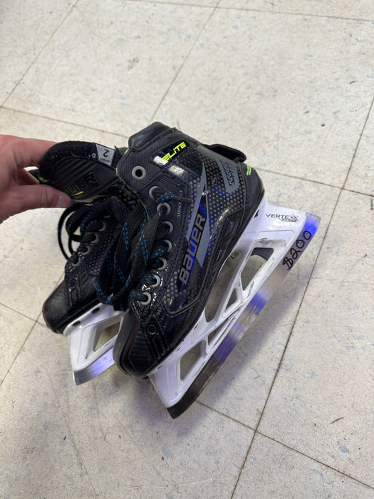 Used Bauer Elite Goalie Skates 2.0 D Junior