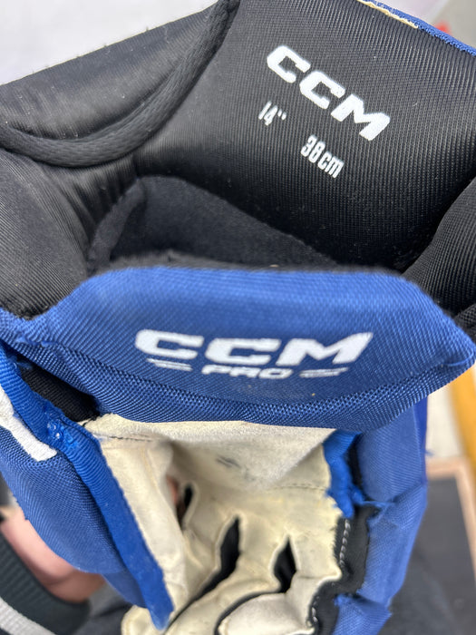 Used CCM Pro Stock 14” Gloves - S. Benoit