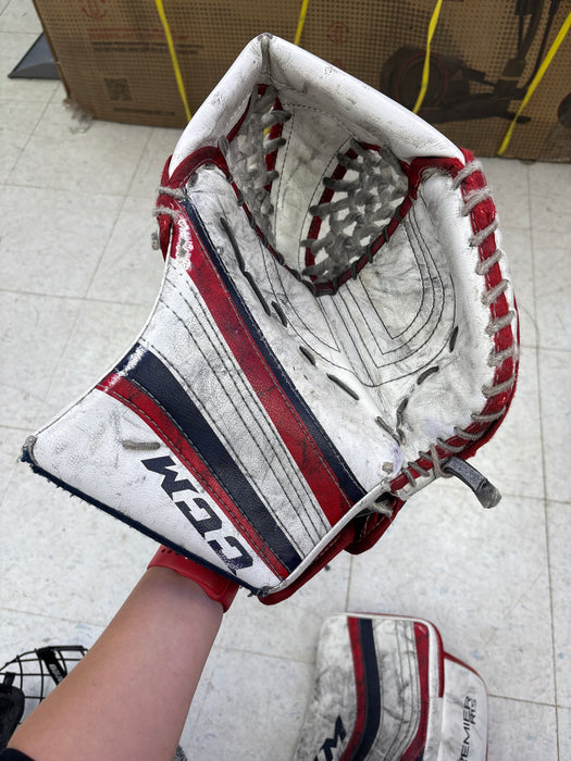 Used CCM Premier R1.5 Junior Catcher and Blocker Set Regular