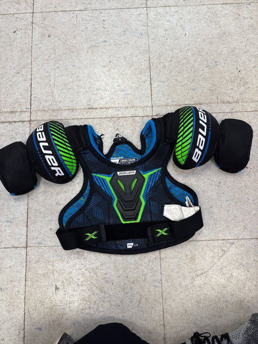 Used Bauer X Youth Large Shoulder Pads