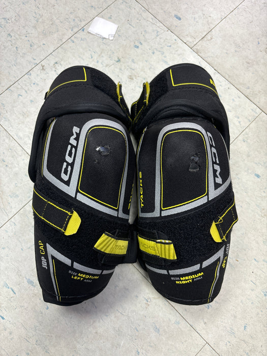 Used CCM Tacks Prime Senior Medium Elbow Pads