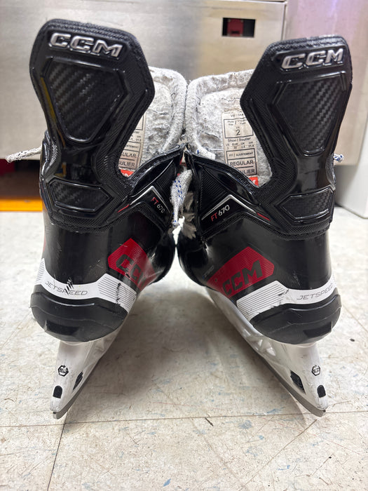 Used CCM JetSpeed FT670 Size 2.0 Skates