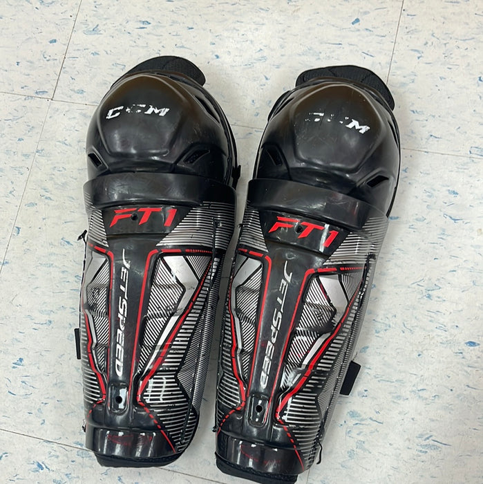 Used CCM FT1 9" Youth Shin Pads
