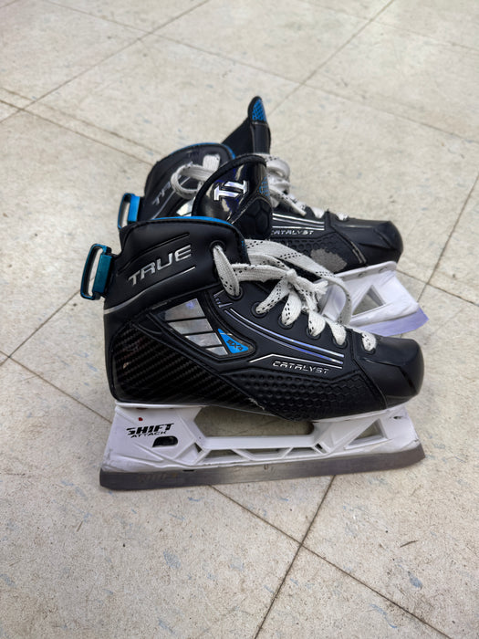 Used True Catalyst 5x4 Goalie Skates Size 2.0