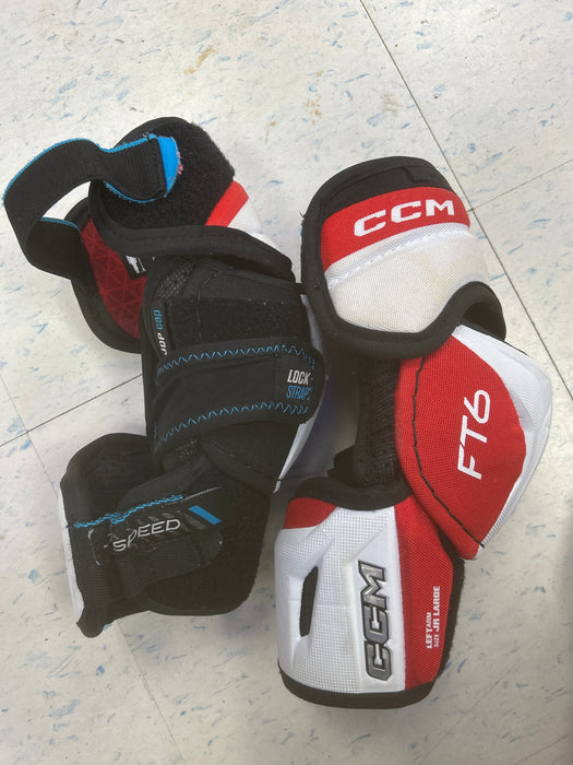 Used CCM JetSpeed FT6 Junior Elbow Pads