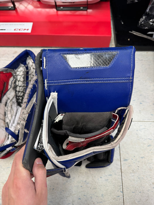 Used Bauer Supreme Shadow Goalie Set Pads Catcher Blocker Senior