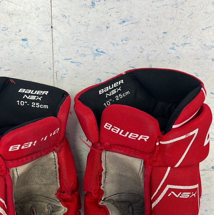 Used Bauer NSX 10” Gloves