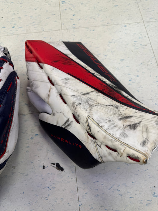 Used Bauer Pro Stock Hyperlite2 Blocker Catcher Set