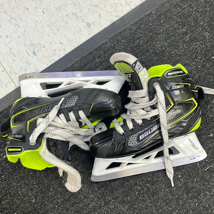 Used Bauer GSX Size 1.5 Goal Skates