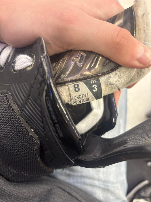Used Bauer Supreme Shadow Senior Size 8 Fit 3