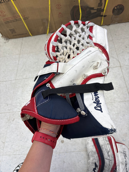 Used CCM Premier R1.5 Junior Catcher and Blocker Set Regular