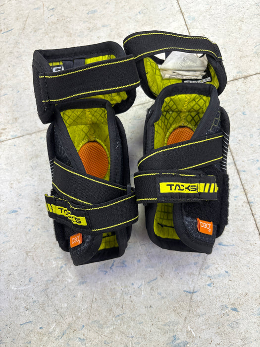 Used CCM Tacks XF Pro Youth Large Elbow Pads