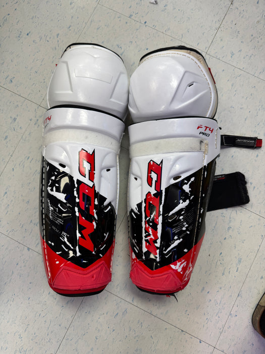 Used CCM Jetspeed FT4 Pro Shinpads 15”