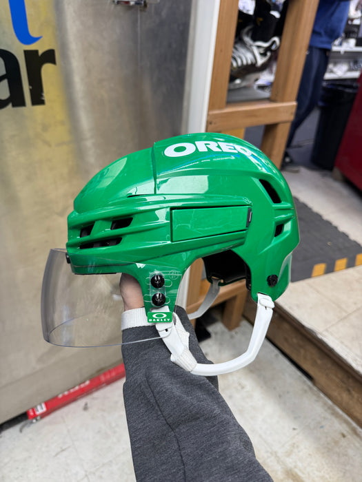 NHL Leafs Pro Stock St Pattys CCM TACKS X Helmet Senior Small