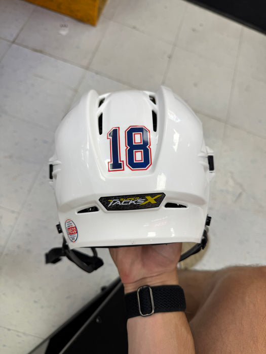 Used Pro Stock CCM SUPERTACKS X Helmet #18
