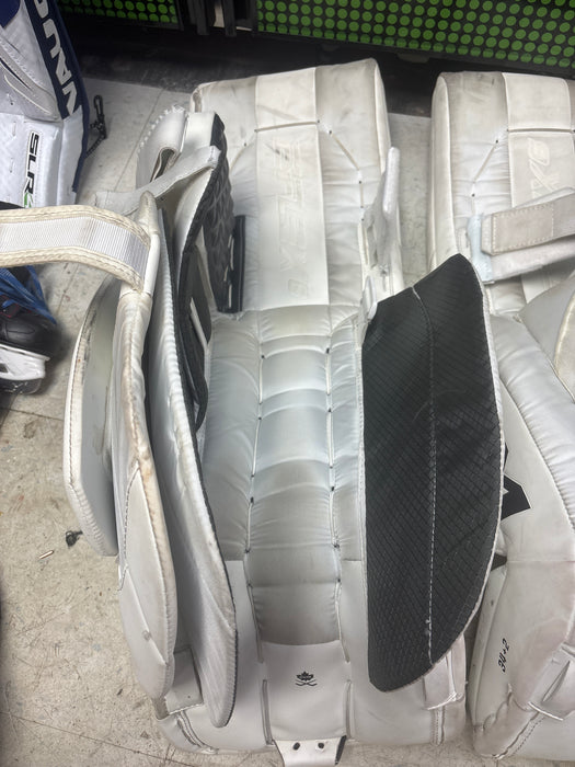 Used CCM EFLEX 6.9 Goalie Leg Pads Size Senior 34+2