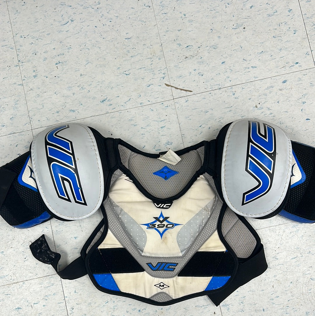 Used Vic V390 Junior Shoulder Pads — Crow's Sports Hockey