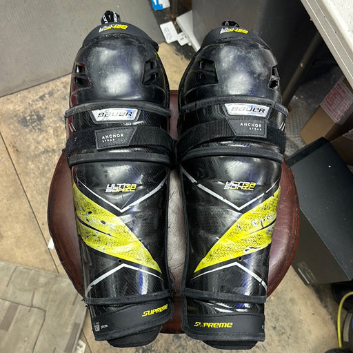 Used Bauer Supreme UltraSonic 14” Intermediate Shin Guards
