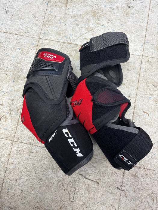 Used CCM QLT X-Tra Pro Senior Medium Elbow Pads