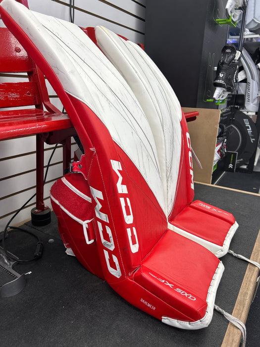 Used Custom CCM Axis XF Pro Goal Pads 34"+2"