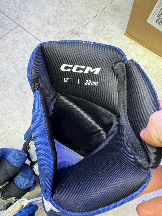 Used CCM NHL Leafs Hirvonen Pro Stock 13" Gloves